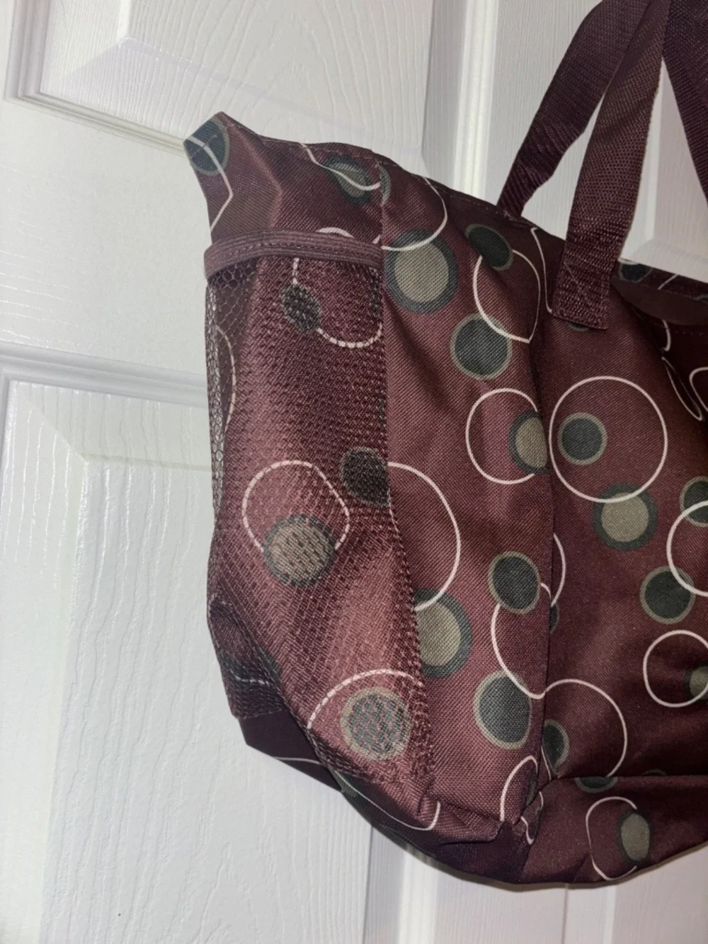 Brown & Green Tote Bag - Very Clean & Spacious